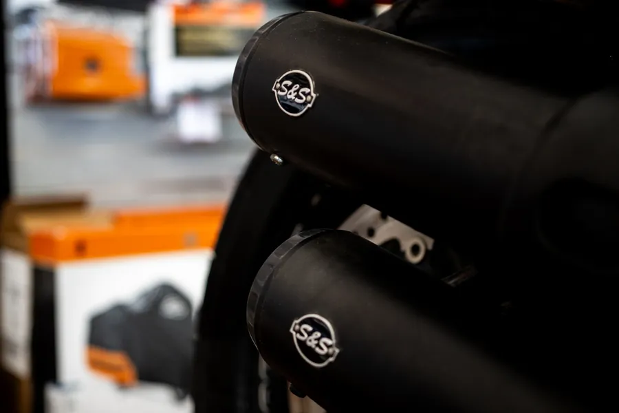 Filtre à air S&S Cycle Stealth avec venturi stinger — finition chrome